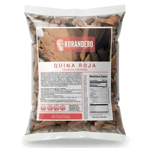 Kurandero Quina Roja Herbal Tea – 4 oz (113 g) – 100% Natural Hojas de Quina Roja – Traditional Loose Leaf Tea from Mexico – Caffeine-Free, Vegan, Farm-Grown