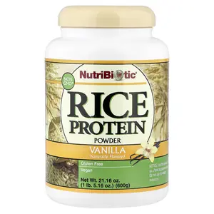 NutriBiotic Raw Rice Protein, Vanilla, 1 lb 5.16 oz (600 g)