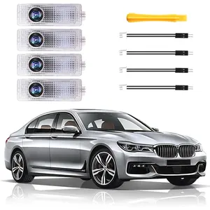 4 count  Door Light Projector, Customized Logo Welcome LED Lights Compatible with 1/3/4/5/6/7/X1/X2/X3/X4/X5/X6/M Series  B Accessories