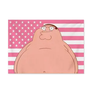Peter Griffin Album Cover Tapestry Funny Tapestries Durable Man Cave Wall Flag for College Dorm Room Decor Outdoor Party Banner Tree Design 30x40 Inchwall decor flags