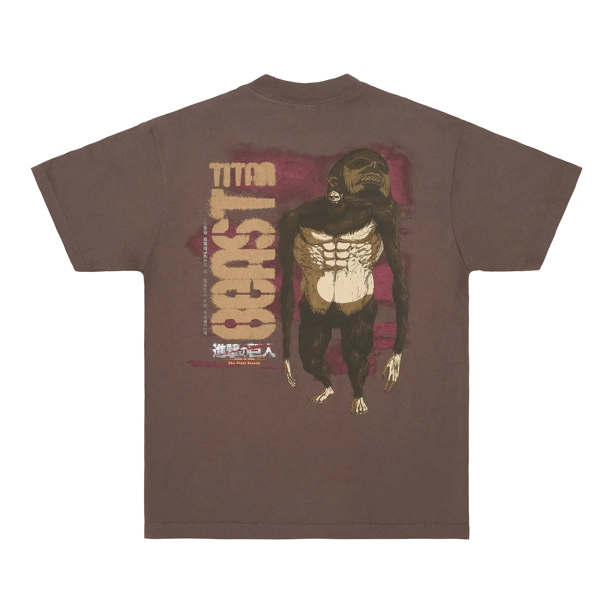 Women's Cotton AOT Beast Titan T-Shirt, Chocolate Women's Top