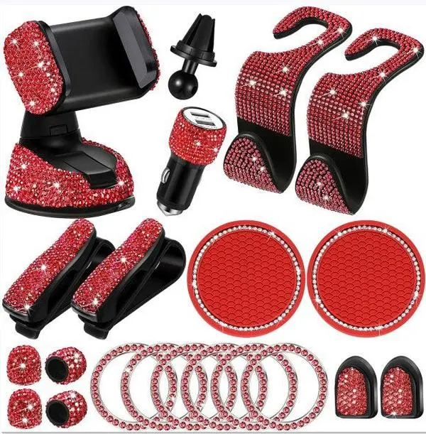 Car Interior Accessories Diamond Hook Set