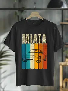 100% Cotton Unisex Japanese Miata Car Retro Vintage Sports Car Legend 90s T-Shirt Graphic Printed Vintage Tshirt