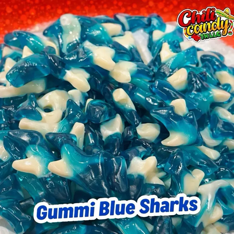 Gummi Blue Sharks - Fun and Delicious Snack Gummi Blue Sharks - Fun and Delicious Snack