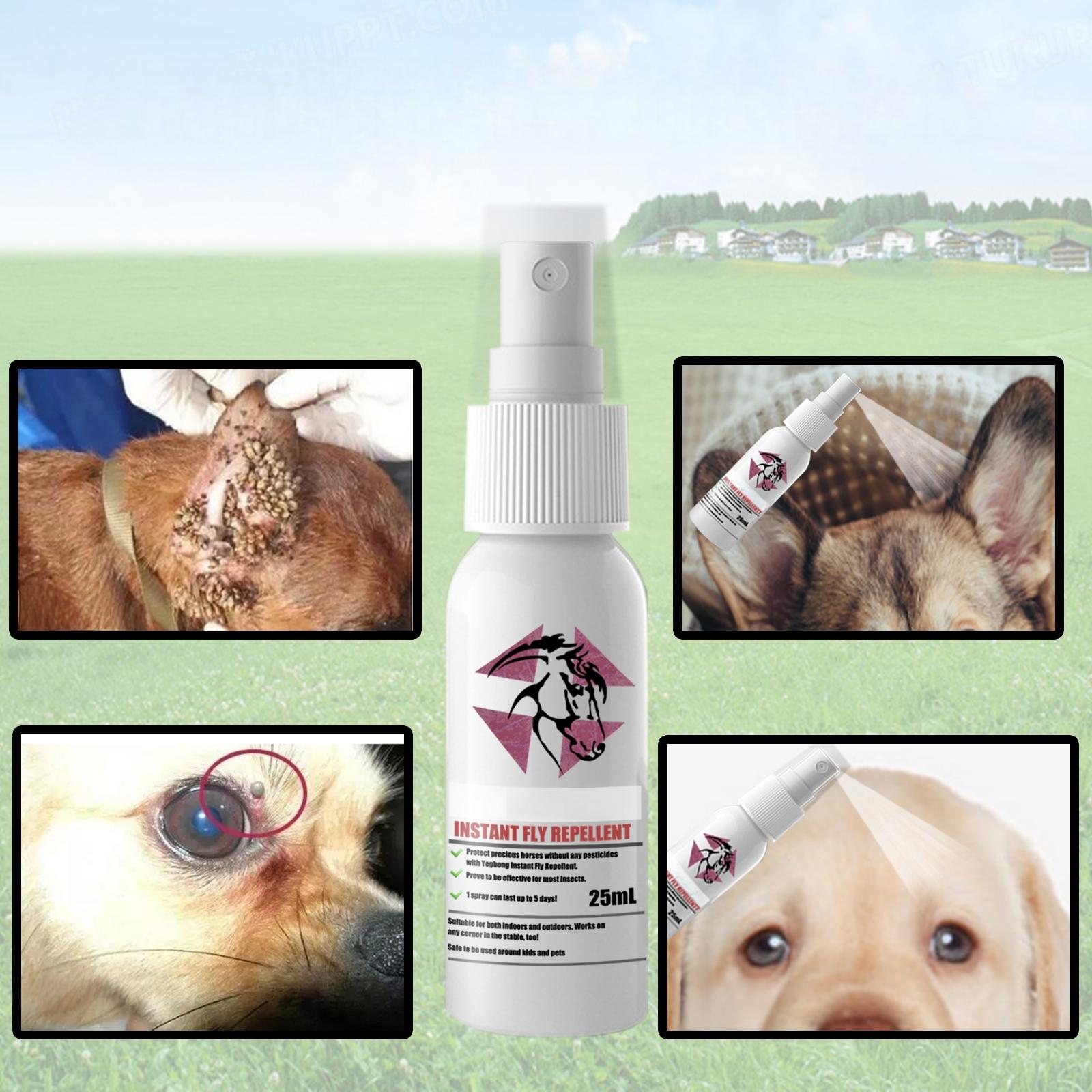 Pet deworming agent - Flea repellent for cats and dogs - External itch-relieving spray for cats and dogs