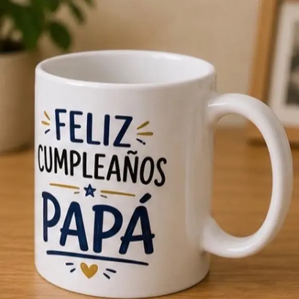 Taza Personalizada Feliz Cumpleaños Papá | 11 oz Taza Personalizada Feliz Cumpleaños Papá | 11 oz
