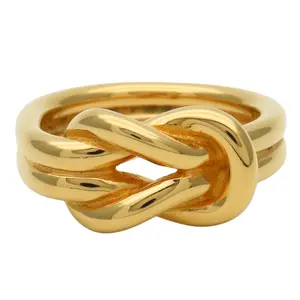 Pre-owned HERMÈS Zinc Alloy Small Leather Goods Hermes Atame Scarf Ring