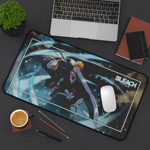 Premium Ichigo Kurosaki Mousepad | Bleach Mousepad | Large Anime Deskmat | Ichigo Large Gaming Pad | Thousand-Year Blood War Deskmat