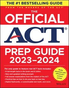 USED-The Official ACT Prep Guide 2023-2024: Book + 8 Practice Tests + 400 Digital Flashcards + Online Course by ACT (Paperback)
