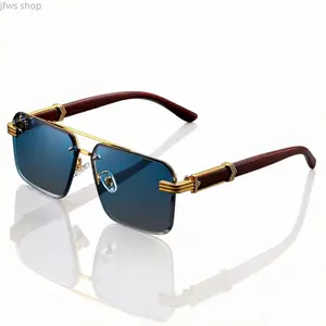 Vintage Unisex Sunglasses, Retro Full Rim Oversized Frames with Double Bridge, Lightweight Decorative Eyewear for Party Casual Wear As Classic Fashion Accessories