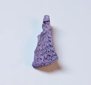 NH State Ceramic Lavender Magnet