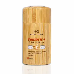 HQ Nutritions Tumeric + Q10 Ultra Brain & Heart Health, Antioxidants, Mood Support and Joint Health Support Q10 Ultra Tumeric, Memory, Clarity Turmeric&Black Pepper