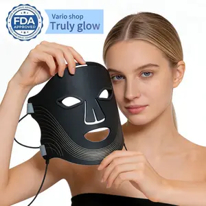 LED Red Light Therapy Mask Skincare Facial Mask 630nm Cordless Acnes Portable Beauty Silicone Mask Lightweight Home Spa