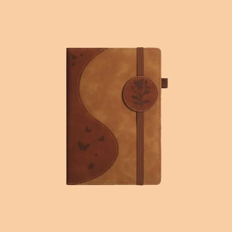 Advanced A5 Ring Binder Notebook, Leather-Like Planner, Replaceable Pages, Office Supplies, Travel Journal, Handbook, Writing Notebook, Durable Notebook