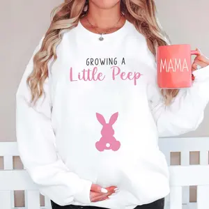 Pregnancy Easter Shirt, Easter Pregnancy Announcement Shirt, Easter Pregnancy Reveal, Spring Expecting Pregnant Shirt