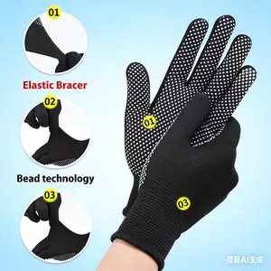 8" PVC Coated Work Gloves, Flexible Grip, Durable for Gardening, Mechanics, Yard Work & Daily Tasks