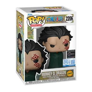 Funko Pop! One Piece - Monkey D. Dragon (Chase) #2206 (Chrono Toys) Exclusive (Sticker may vary) Collectible Pop Vinyl Figure