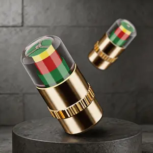 4PCS Automobile Wireless Tire Pressure Cap Tire Pressure Gauge Monitor External Tire Cap Vacuum Pressure Detection Warning