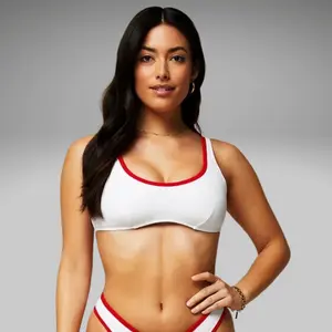 Fabletics Women's Sunset Scoop Rib Swim Top