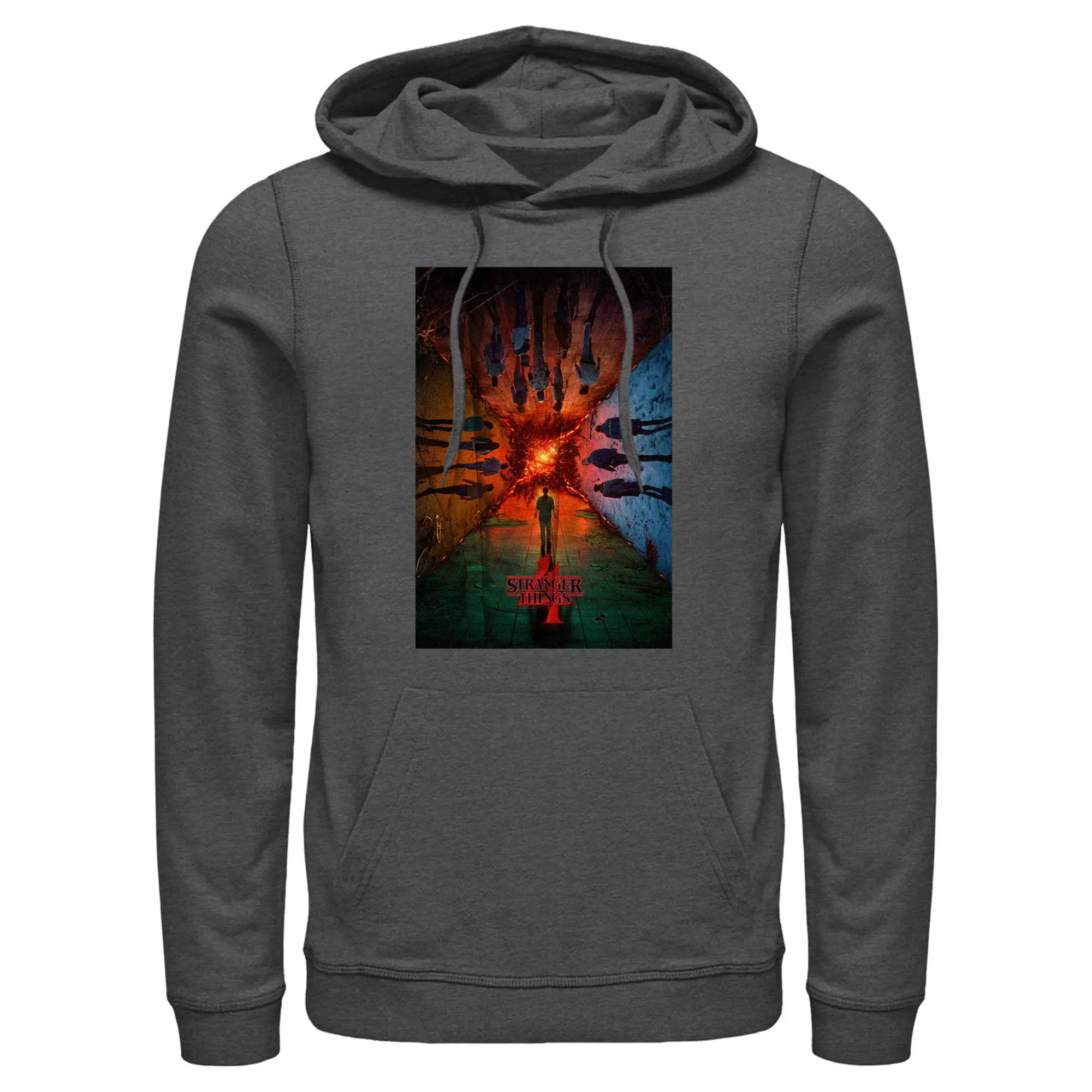 Men's Stranger Things The Rift Has Many Dimensions Poster Pull Over Hoodie