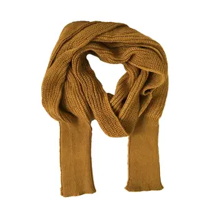 Fashion Culture Emmi Soft Knit Shrug Sweater Scarf with Sleeves, Sudan Brown