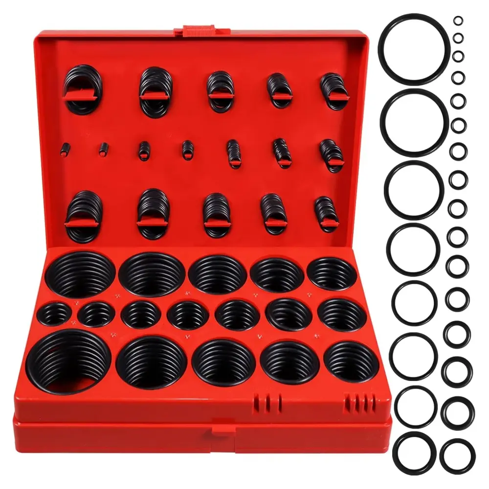 419 PCS Universal Metric O-Ring Kit，32 Sizes Buna-N 70A Rubber O Ring Assortment Set for Various Car Auto Faucet Plumbing Pressure Washer Air or Gas Sealing Repair Resist Oil and Heat