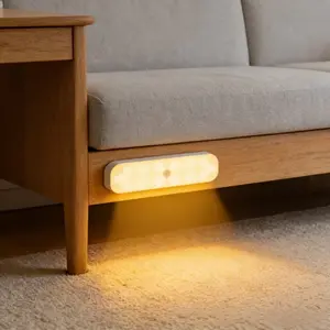 Smart LED Motion Sensor Light, Rectangular Night Lamp, Indoor Human Sensing Kit, Magnetic and Hanging Installation, Under-Cabinet Lighting