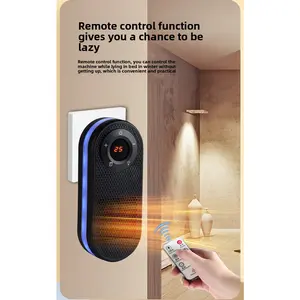 US Plug Heater 180° Rotatable Desk Heater with Remote Control LED Display Overheat Protection Timer Function Efficient Heating for Indo Give Away Free Gifts stick-on light heavy duty bed sheet holder party decor magnetic power bank knife set valentine
