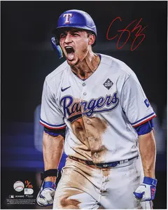 Corey Seager Texas Rangers Autographed 16" x 20" Unleashed Photograph - Limited Edition of 25 - Fanatics Authentic Certified
