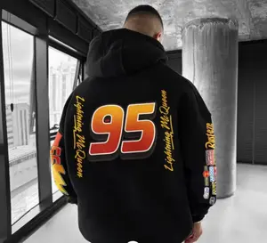 #95 Mcqueen Logo Printed Racing Car Vintage Hoodie, 90s Racing Car Shirt Menswear Top, Unisex Trending Tee, Hoodie