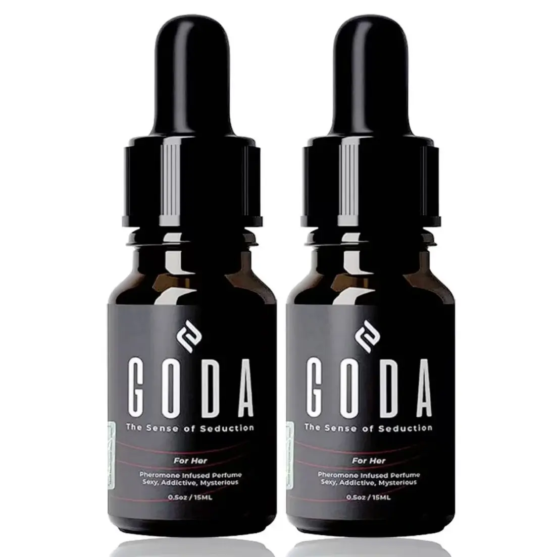 【Discount Package】GODA For Her Pheromone Infused Perfume Oil 15mL, Seductive Long Lasting Women Fragrance Oil