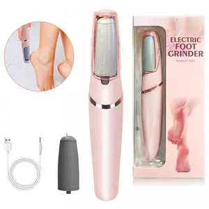 Electric Foot Grinder,Foot File Tool with Replacement Head, Rechargeable Foot Care Tool, Remove Calluses and Dead Skin Efficiently, Electric Calluses Remover for Home Use, Lightweight