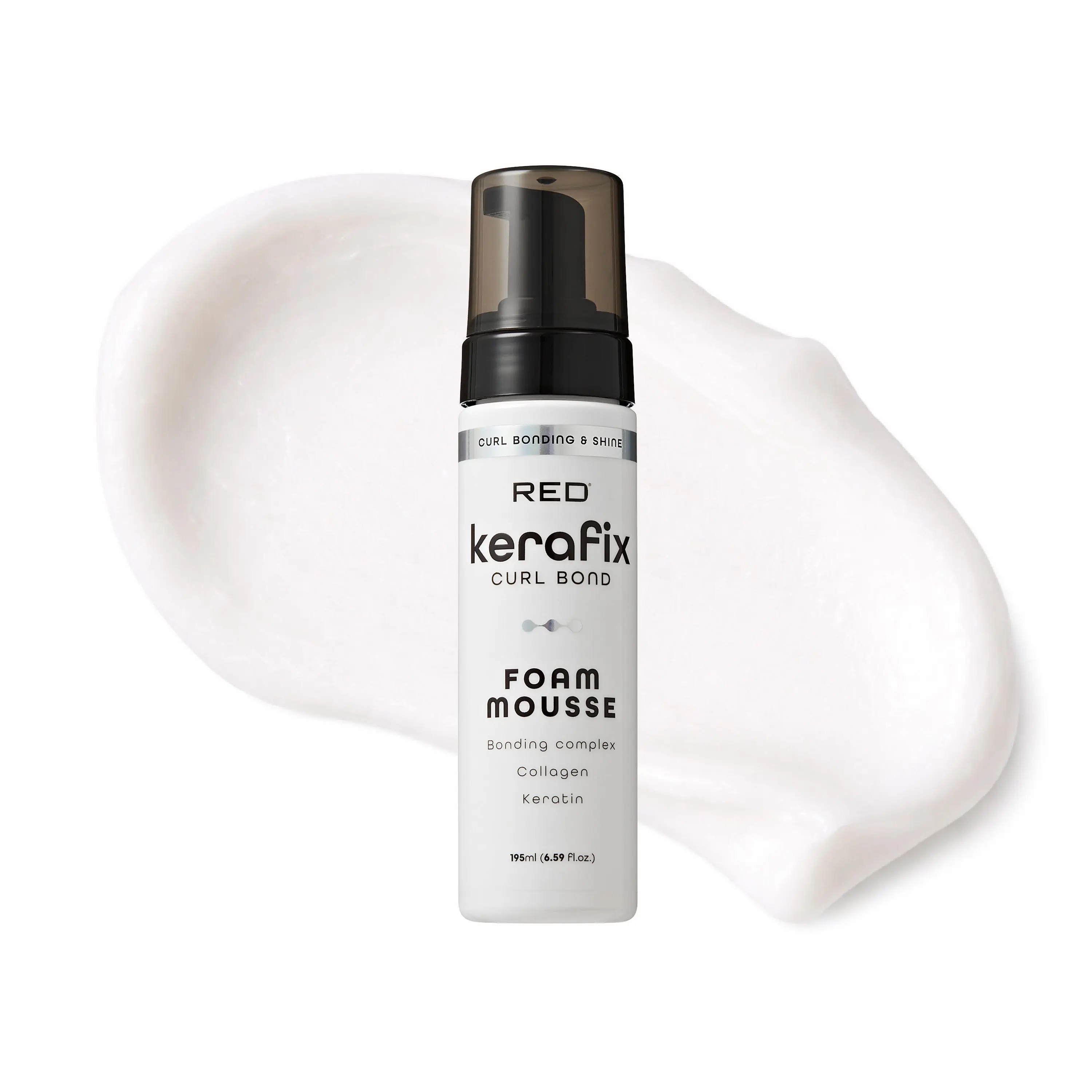 RED by Kiss Kerafix Curl Bond Collection - Anti-Frizz Bond Repair Hair Styling & Essential Prep for All Curl Types (2A-4C), with Keratin & Coconut Oil