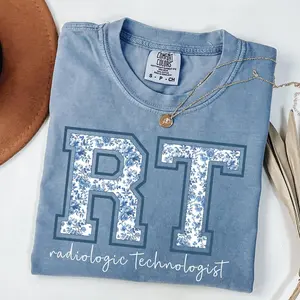 Comfort Colors® Rad TechT-Shirt, X-Ray Tech Gift, Medical Imaging Shirt, Blue Toile Radiologic Technologist Shirt, Rad Tech Graduation Gift