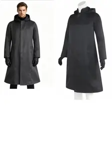 Anime Squid Character Costume Coat with Gloves, Halloween Medieval Outerwear Set, Loose-Fitting All-Seasons Solid Pattern