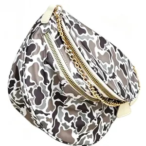Large Capacity Quilted Shell Crossbody Bag, Stylish Plaid Pattern Casual Shoulder Bag for Women