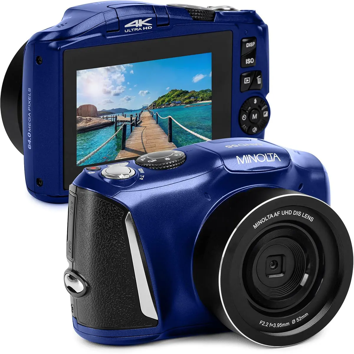 Minolta MND55 64MP 4K Ultra HD Wi-Fi Digital Camera