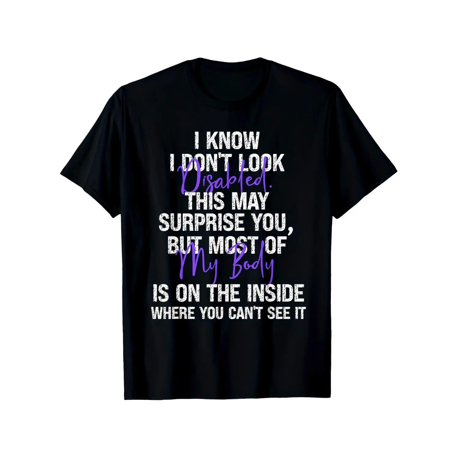 Funny Chronic Fatigue Fibromyalgia T Shirt 180g 100% Cotton Unisex Casual Funny Shirts Funny Tshirts Graphic Tees Shirts for Men T Shirts for Men Tshirt Funny Gifts Silly Shirts Mental Health Tshirt Recovery Shirts Retro