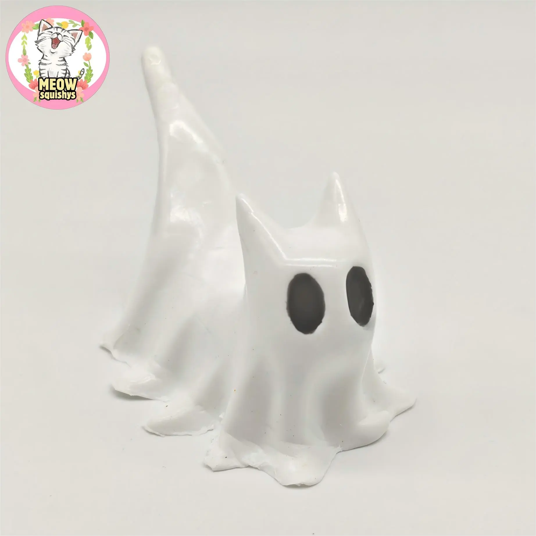 ghost kitten handmade squishy toy ghost kitten handmade squishy toy