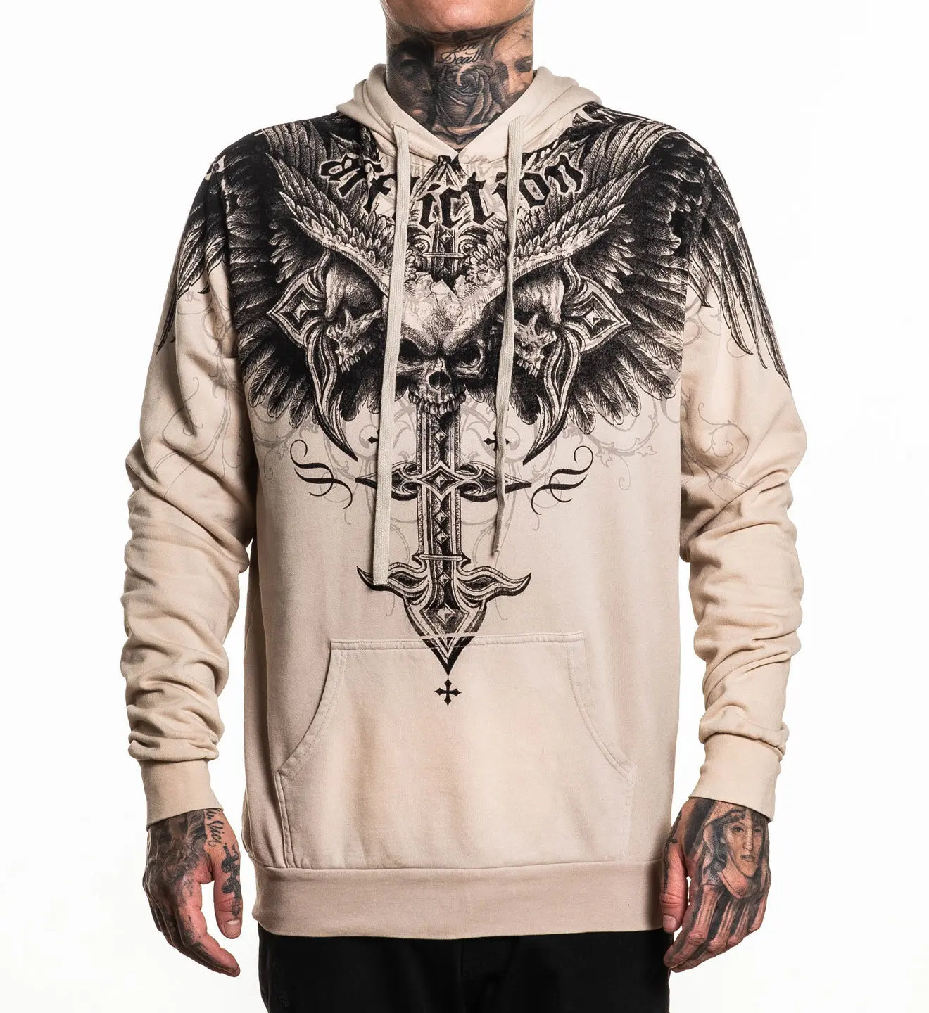 Affliction Men's Pullover Hoodie Death Eyes