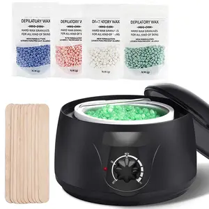 Wax Warmer Kit, Hot Wax Heater, Wax Melter Warmer, Waxing Machine, 1 Set Waxing Kit with Hard Wax Beads for Women and Men, At-Home Waxing Kit for Face, Body, Legs, Arms, Underarms & Bikini, Hair Removal Product,Summer Essentials,Gifts for Father,Boys