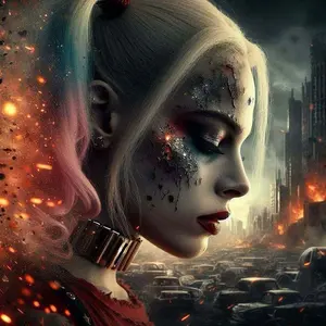 5D DIY Full Drill Diamond Painting - Diamond Painting Kit Demon Mosaic Canvas DIY Wall Art, Home Wall Decoration