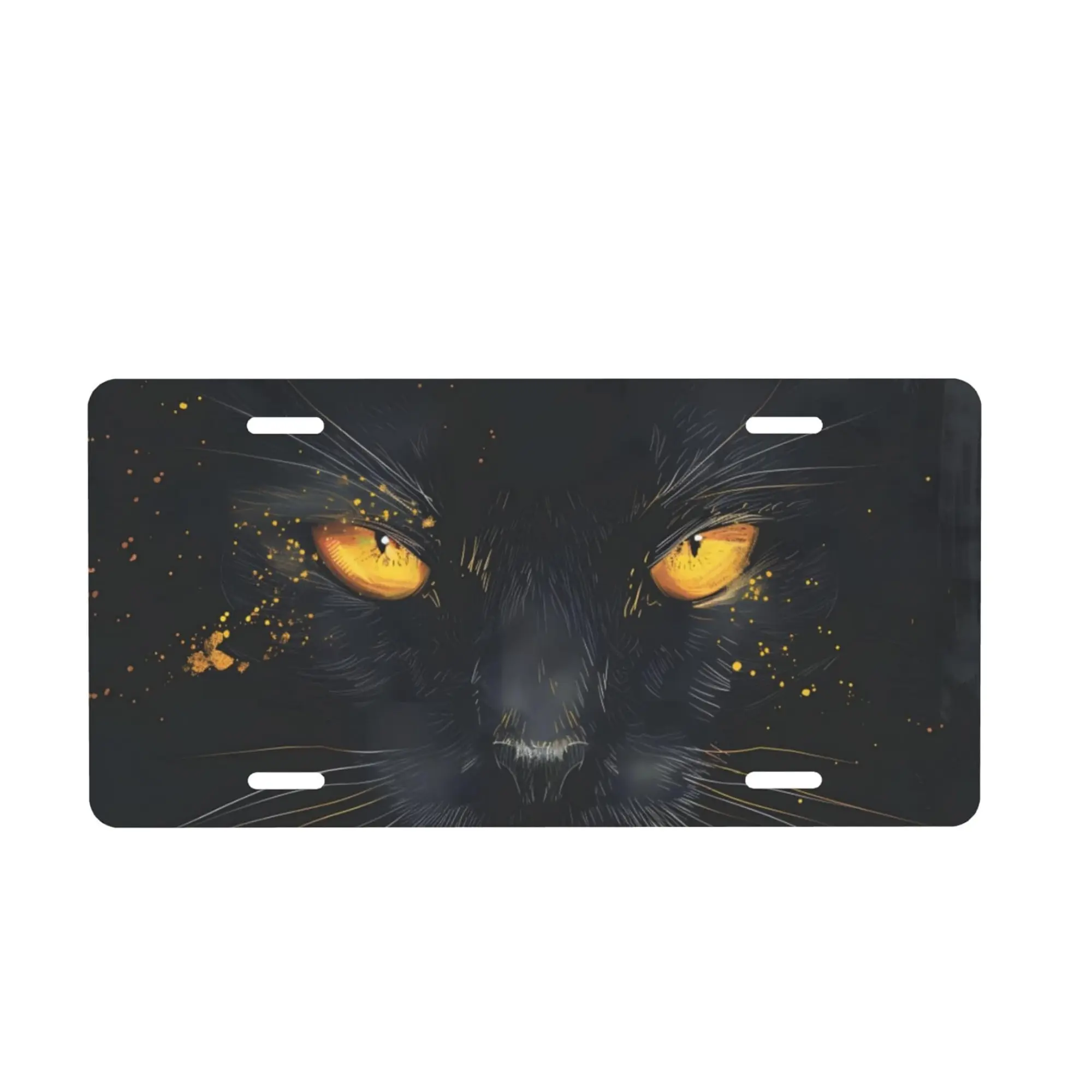 black cat front license plate - TikTok Shop