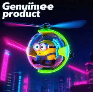 The little yellow flying ball spaceship air vents aromatherapy decorative car ornaments car accessories creative gift items Decoration