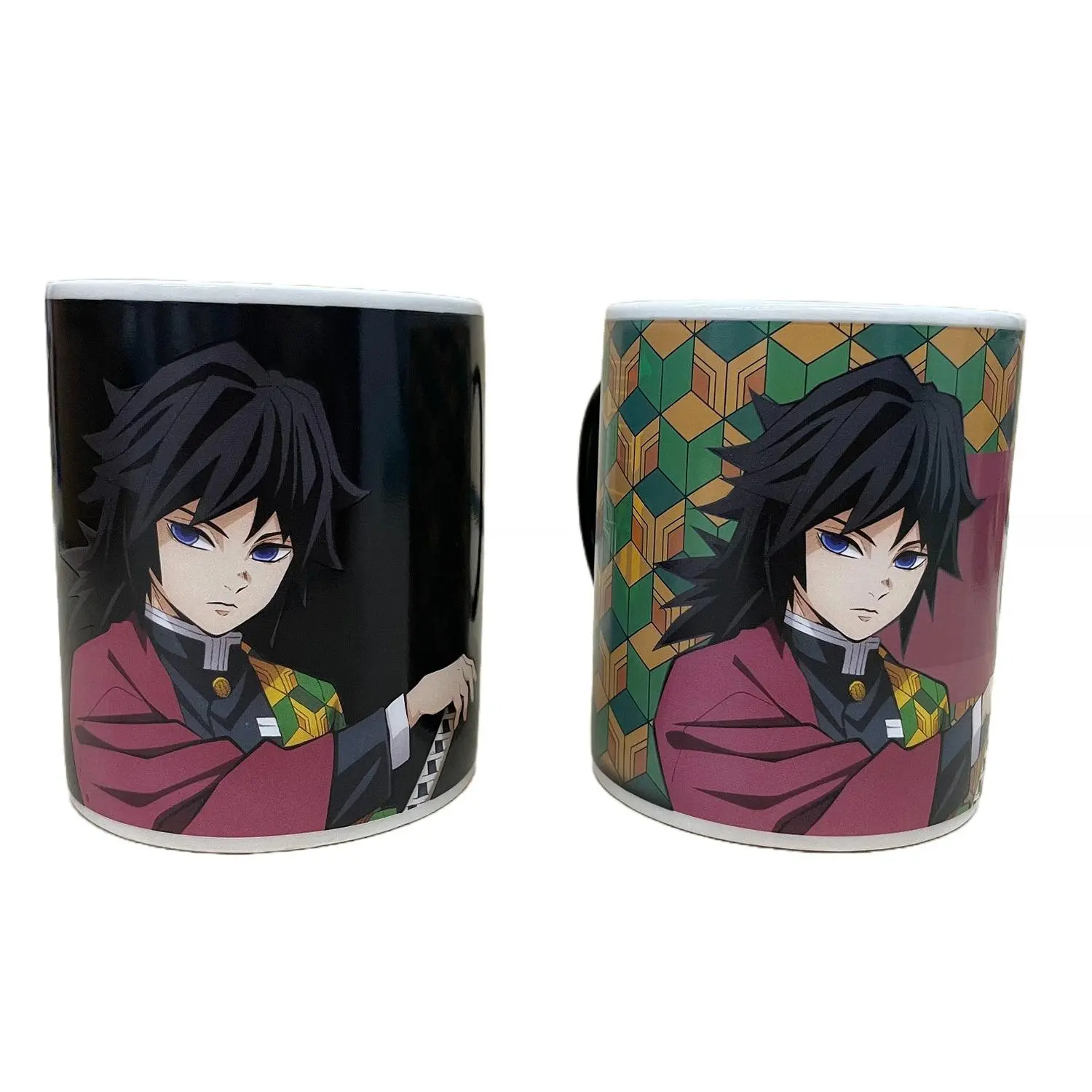 Demon Slayer Hashira Giyu Ceramic Character Design Anime Art Mug - Sturdy, Washable, Heat-Reactive Coffee Cup by Great Eastern Entertainment, Ceramic Mug, Character Design Mugs