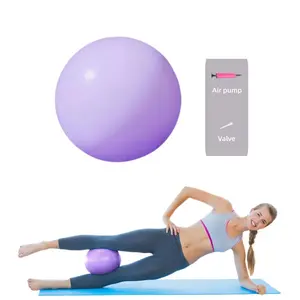 Pilates Ball, 9 Inch Small Exercise Soft Workout Yoga Ball , Home Gym Yoga, Pilates, Core Training, Workout, Balance, Stability