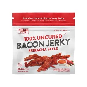Spicy Sriracha Bacon Jerky Ready to Eat