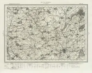 Melton Mowbray - Survey Map, 1899 - Ordnance Survey Historical Map Print