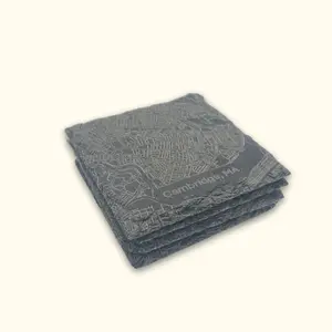 Cambridge, MA Slate Coaster (4-Pack)