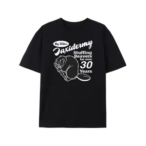 Men's Funny Taxidermy T-Shirt Offensive Stuffing Beavers Shirts Hunting Tees